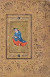 Eine Prinzessin in Blau und Orange, ca. 1575